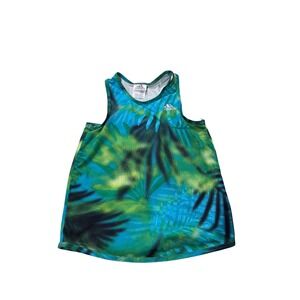6X Adidas Girls Tropical Palm Print Racerback Active Tank